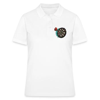 Bullseye Breaker - Frauen Polo Shirt - Weiß - Vorne - Ailine (174cm)