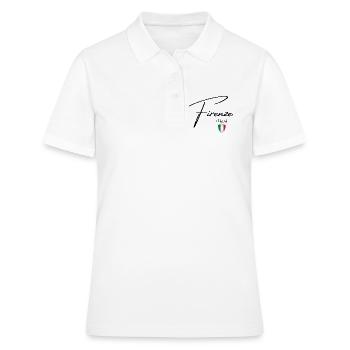 Florence, Italie, design élégant de Florence - Polo Femme - blanc - Devant - Ailine (174cm)