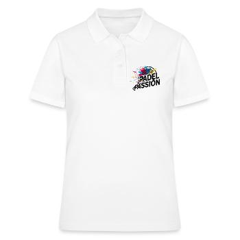 Padel Passion - Polo Femme - blanc - Devant - Ailine (174cm)