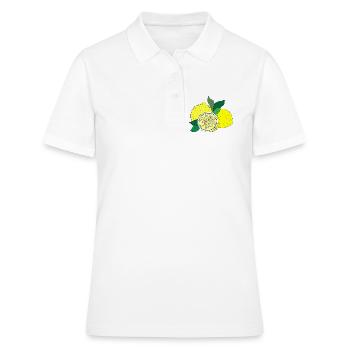 Imprimé agrume - Polo Femme - blanc - Devant - Ailine (174cm)