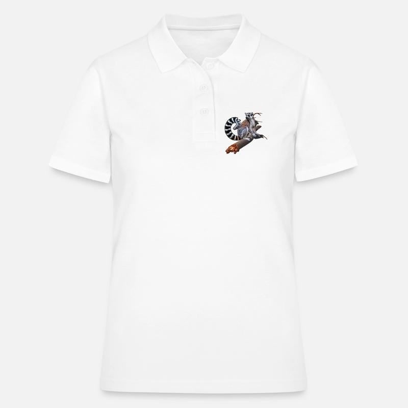 Ring-tailed lemurs - Women's Polo Shirt - white