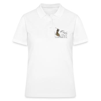 Les vagues continuent d’arriver Kamae Aïkido masculin Iaido Kendo - Polo Femme - blanc - Devant - Ailine (174cm)