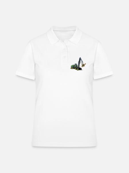 Moissonneuse-batteuse, Moissonneuse-batteuse - Polo Femme - blanc