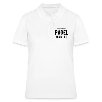 Maniaque du padel - Polo Femme - blanc - Devant - Ailine (174cm)