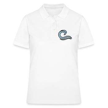 waves - Women's Polo Shirt - white - Front - Ailine (174cm)