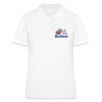 Busfahrer Bus Omnibus nur die besten (25) - Frauen Polo Shirt - Weiß - Vorne - Ailine (174cm)