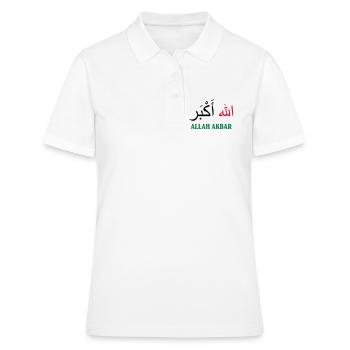 Allah Akbar - Frauen Polo Shirt - Weiß - Vorne - Ailine (174cm)