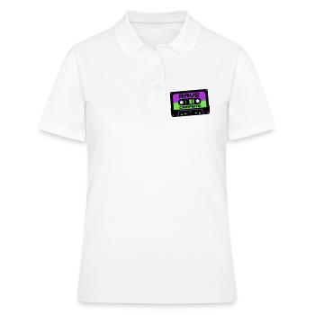 Rave Cassette Festival Logo - Polo Femme - blanc - Devant - Ailine (174cm)