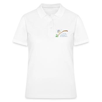 Schräger Vogel - Frauen Polo Shirt - Weiß - Vorne - Ailine (174cm)