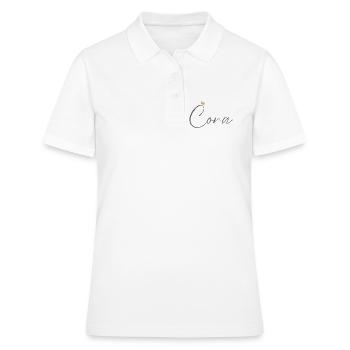 Prinzessin Cora Crown Hemd – Name mit Buchstabe C - Frauen Polo Shirt - Weiß - Vorne - Ailine (174cm)