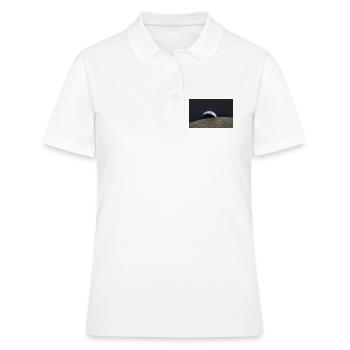 Terre sur la surface lunaire - Polo Femme - blanc - Devant - Ailine (174cm)