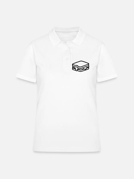 Sandwich - Frauen Polo Shirt - Weiß