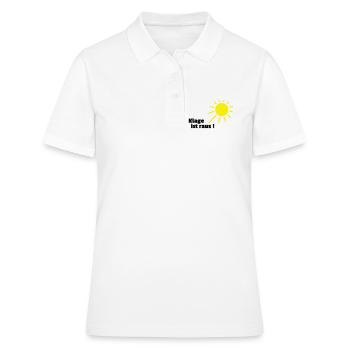 Klage ist raus Sonne - Frauen Polo Shirt - Weiß - Vorne - Ailine (174cm)