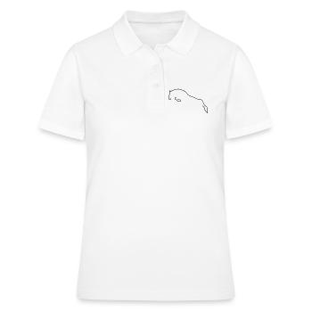 Springpferd - Frauen Polo Shirt - Weiß - Vorne - Ailine (174cm)