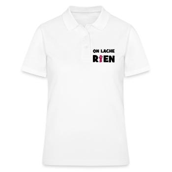 Wir verlieren nichts! - Frauen Polo Shirt - Weiß - Vorne - Ailine (174cm)
