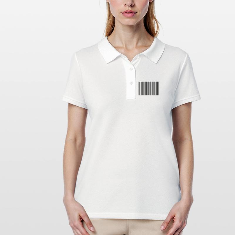 Barcode Strichcode Nerd IT Technik Design Frauen Polo Shirt