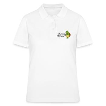 ich bin dagegen - Frauen Polo Shirt - Weiß - Vorne - Ailine (174cm)