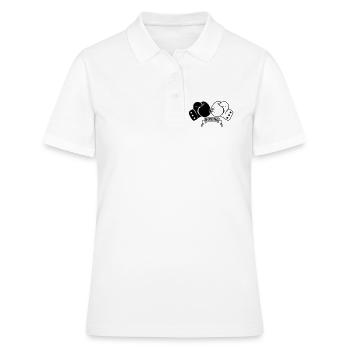 Boxhandschuhe - Frauen Polo Shirt - Weiß - Vorne - Ailine (174cm)