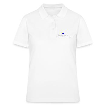 Himmel runter - Frauen Polo Shirt - Weiß - Vorne - Ailine (174cm)