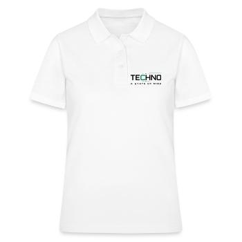 Techno - Un état d’esprit - Polo Femme - blanc - Devant - Ailine (174cm)