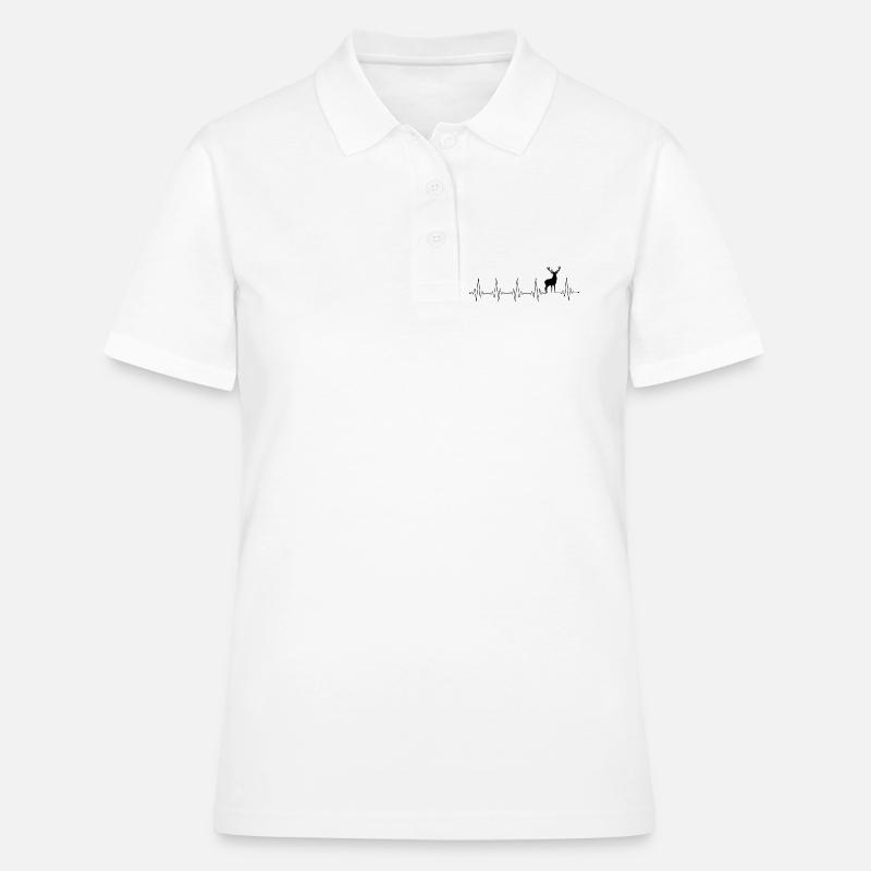 Please Upload Design Image - Women's Polo Shirt - white