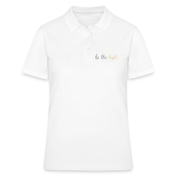 Soyez la lumière ! - Polo Femme - blanc - Devant - Ailine (174cm)