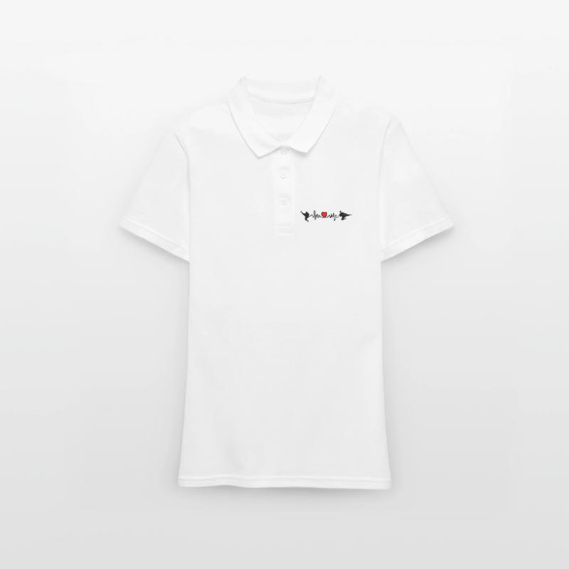 Karate Cardio oder Herzfrequenz mit Karate-Kicks Frauen Polo Shirt