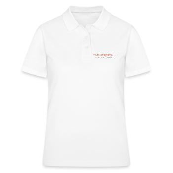 Codage d’ambiance - Lollygagging - Polo Femme - blanc - Devant - Ailine (174cm)