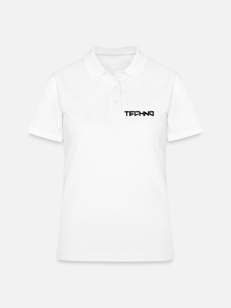 Techno - Polo Femme - blanc