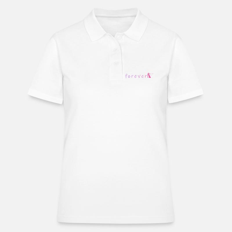 Forever Love Dancing Silhouette - Women's Polo Shirt - white