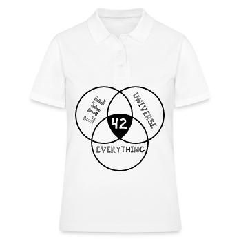 Answer 42 - Women's Polo Shirt - white - Front - Ailine (174cm)