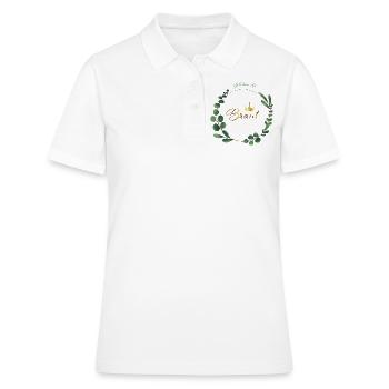 Ich bin die Braut - Frauen Polo Shirt - Weiß - Vorne - Ailine (174cm)