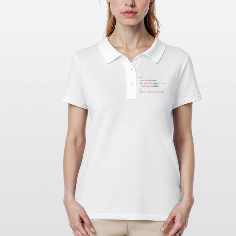 Code Coffee Refill Programming PHP Women's Polo Shirt