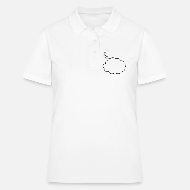 Speech Bubble / Thought Bubble - Women's Polo Shirt - white