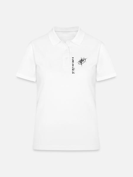 Borkum - Frauen Polo Shirt - Weiß
