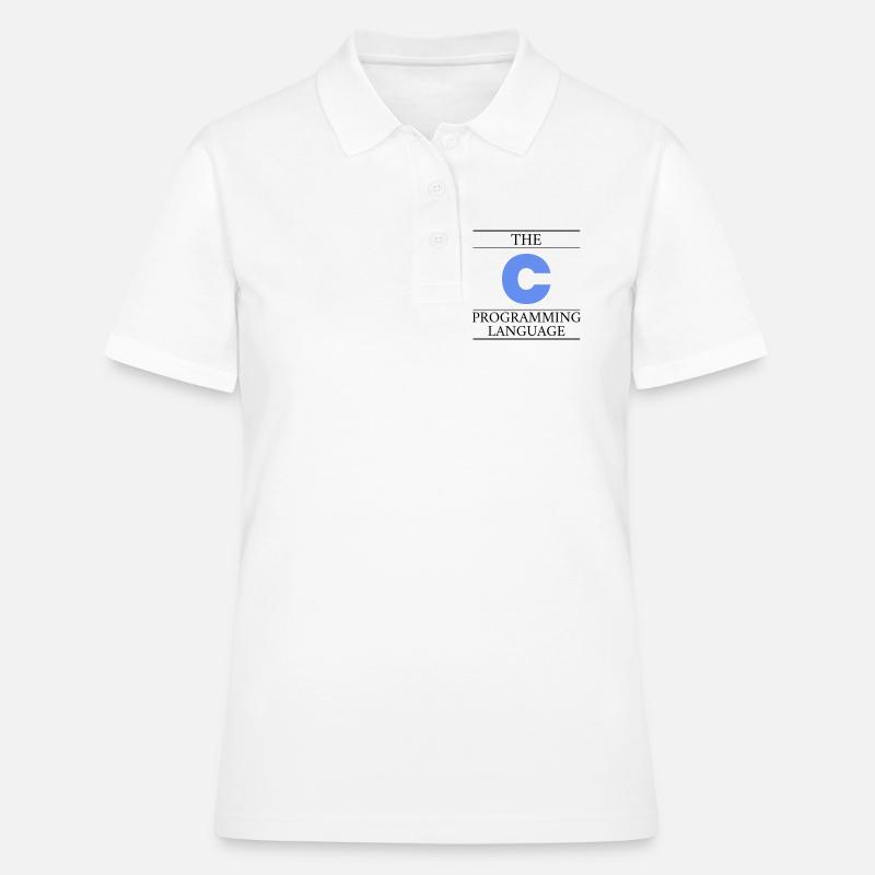 Le langage de programmation C - Polo Femme - blanc