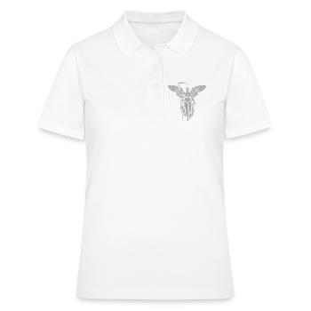 Archange ailé gardien - Polo Femme - blanc - Devant - Ailine (174cm)