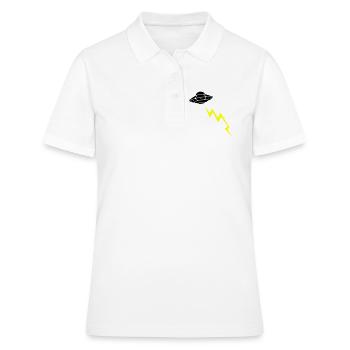 Invasion d’OVNIs, attaque éclair Vector extraterrestre - Polo Femme - blanc - Devant - Ailine (174cm)