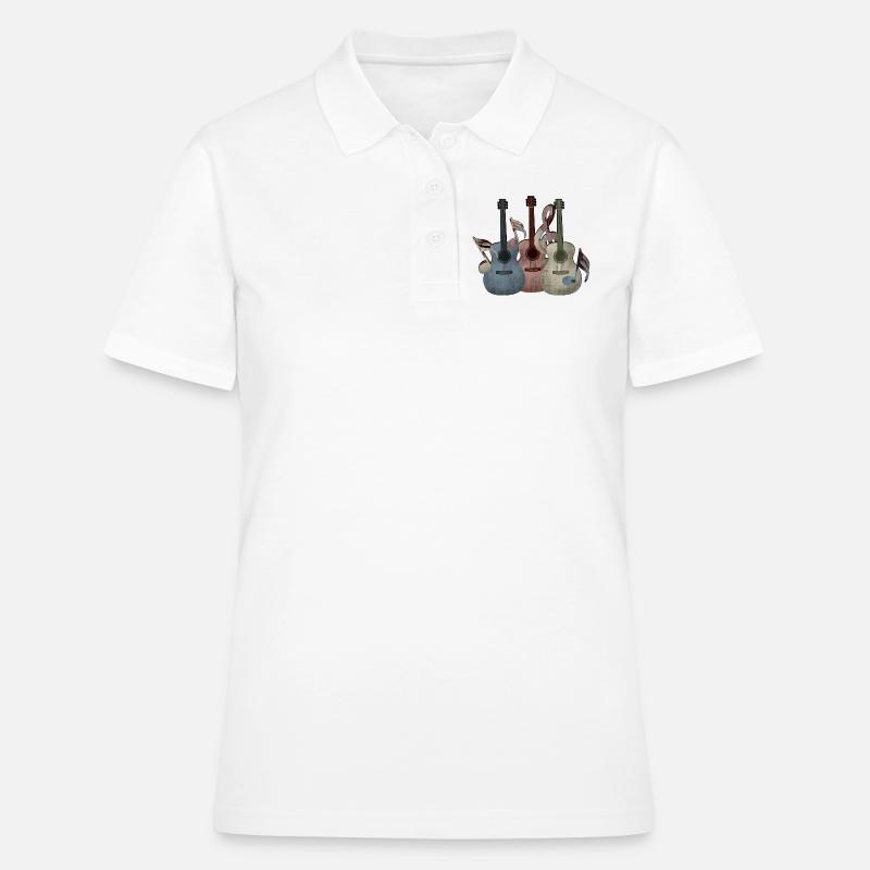 Guitar Guitars - Women's Polo Shirt - white