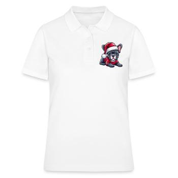 Niedlicher Frenchie Heiligabend Geist - Frauen Polo Shirt - Weiß - Vorne - Ailine (174cm)