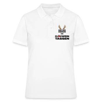 Hoch die Glühweintassen - Frauen Polo Shirt - Weiß - Vorne - Ailine (174cm)