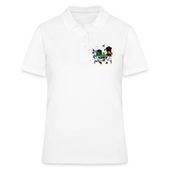 Honig Gewächshäuser Honig Banner - Frauen Polo Shirt - Weiß - Vorne - Ailine (174cm)