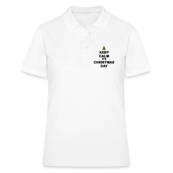 Keep calm Christmas - Women's Polo Shirt - white - Front - Ailine (174cm)