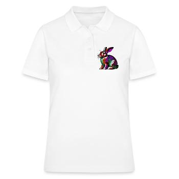Kaninchen - Frauen Polo Shirt - Weiß - Vorne - Ailine (174cm)