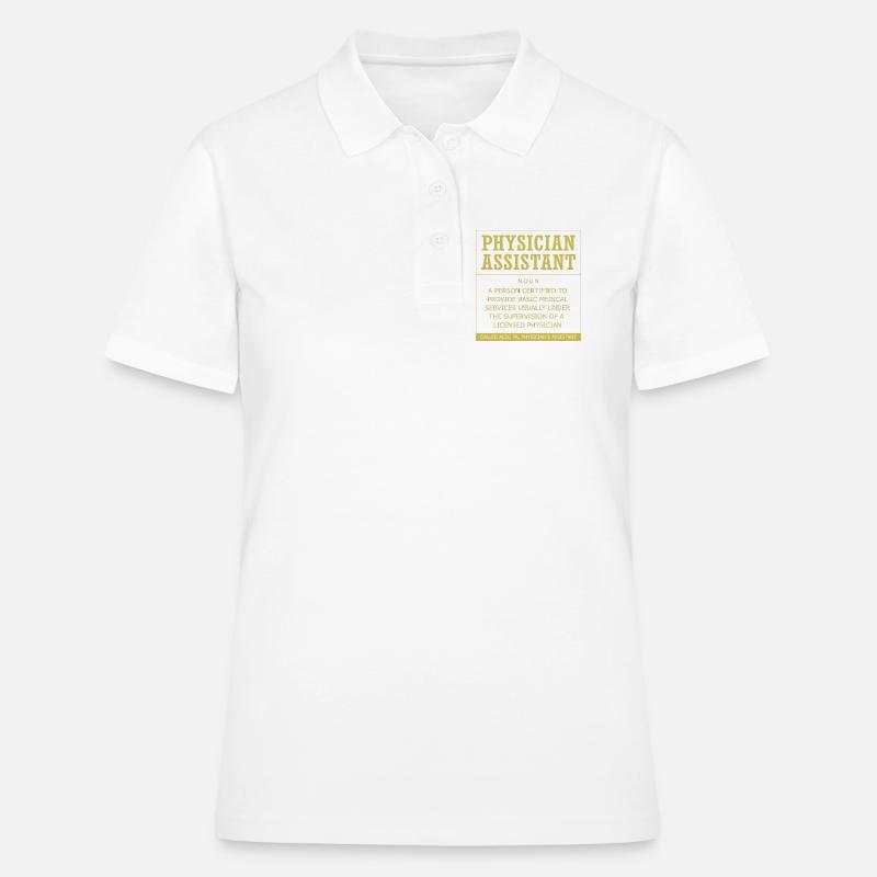 MFA PA Lægeassistent Sygeplejeassistent Lægeassistent - Poloshirt dame - hvid