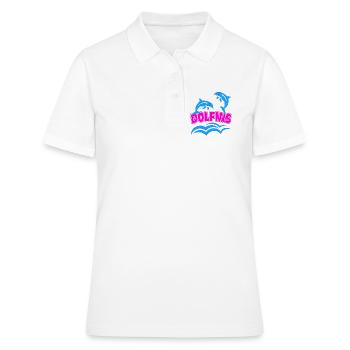 Delfin-Logo - Frauen Polo Shirt - Weiß - Vorne - Ailine (174cm)