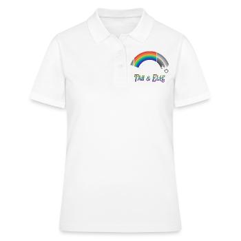Heartstopper Rainbow Tao et Elle LBGTQIA+ - Polo Femme - blanc - Devant - Ailine (174cm)