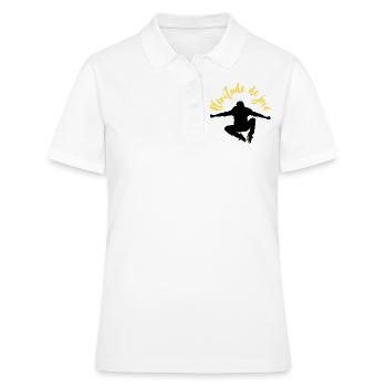 Plénitude de joie - Ps/16:11 - Polo Femme - blanc - Devant - Ailine (174cm)