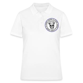 Chef Skull Chef - Polo Femme - blanc - Devant - Ailine (174cm)