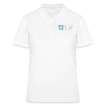 Coordonnées des cadeaux de Hambourg - Polo Femme - blanc - Devant - Ailine (174cm)